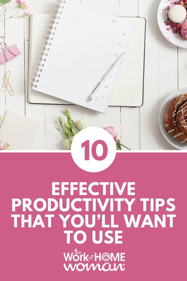 Do you work-from-home but feel like there aren’t enough hours in the day? Read on for the most effective productivity tips, hacks, tools, and sanity-savers. ⏰ ✔️#productivity #time #work #getmoredone  https://www.theworkathomewoman.com/effective-productivity-tips via @theworkathomewoman