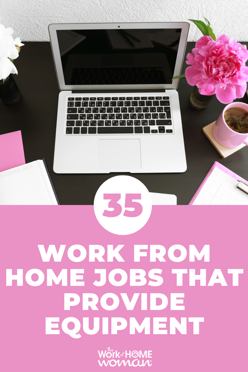 Do you want to work from home, but you don't have computer equipment? Here are 35 legit work from home jobs that provide equipment! via @theworkathomewoman