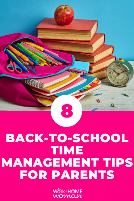 To help make your back-to-school transition as easy as possible, here is a list of helpful back-to-school time management tips for parents. via @theworkathomewoman