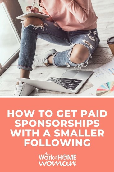 As a blogger or social media influencer, can you get paid sponsorships with a small social media following or page views on your blog? Yes, here's how! via @theworkathomewoman