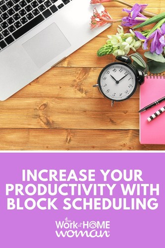 Do you tend to fly by the seat of your pants, hoping that you can squeeze in all your to-dos each day? If you want to increase your productivity, I highly suggest block scheduling. Here's what you need to know about achieving more with time blocking. #time #productivity #moretime #blockscheduling #timeblocking #getmoredone via @theworkathomewoman