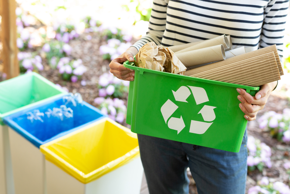 Woman who is going to turn her trash into cash